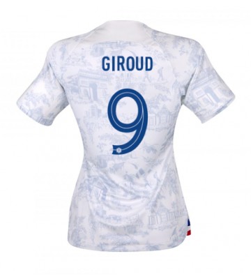 Frankrig Olivier Giroud #9 Udebanetrøje Dame VM 2022 Kort ærmer